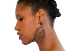 Boucles d'oreille en bois "Sall"