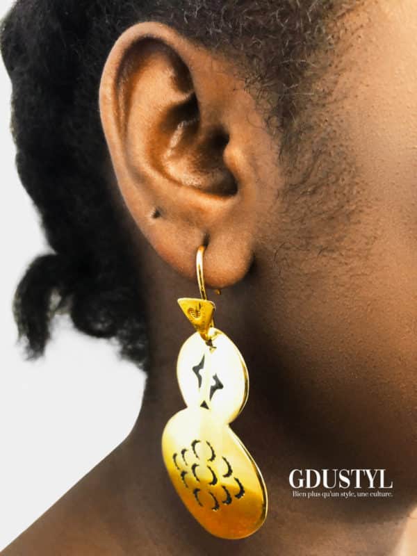 Boucles d'oreilles Fulani "Coeur à prendre"