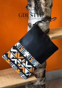 Pochette duo simili-wax "Ata"