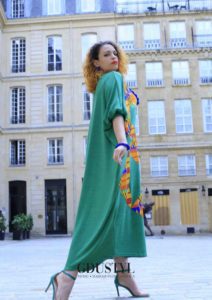 Kaftan “Mame Madior Boye” Vert