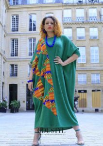 Kaftan “Mame Madior Boye” Vert