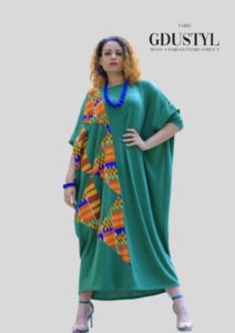 Kaftan “Mame Madior Boye” Vert