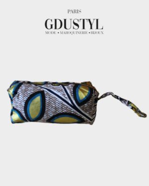 Trousse en wax " Alioune Diop"