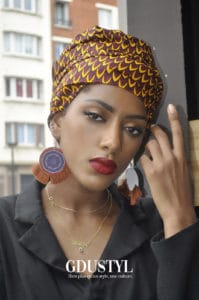 Foulard wax NEFERTITY, la reine