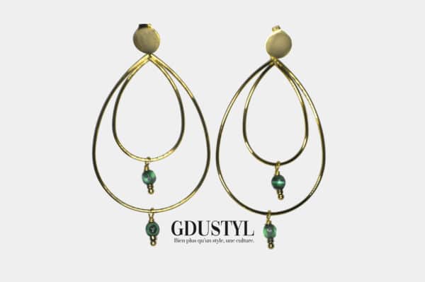 Boucles d'oreilles acier "Galam"