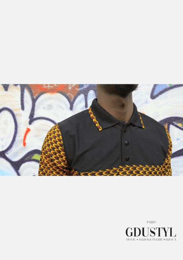 Chemise été « Abdou Diallo »(Polo-wax manche longue)