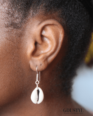 Boucles d'oreilles coquillage "Ndoye Demba Diouss-Fadiou"