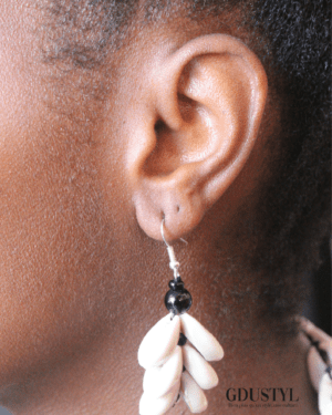 Boucles d'oreilles coquillage "Aïcha Thiam"