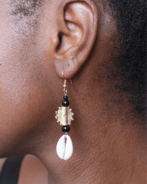 Boucles d'oreilles coquillage "Safi Faye"