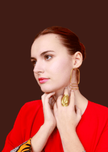 Boucles d'oreilles bronze «Diary»