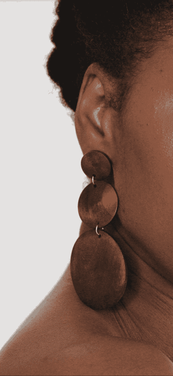 Boucles d’oreille en bois « Himbane »