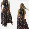 Jupe Wax longue "Aline Sitoé Diatta" - Boutique africaine - Vêtements wax