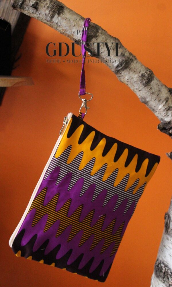 Pochette en wax "Viatjar"