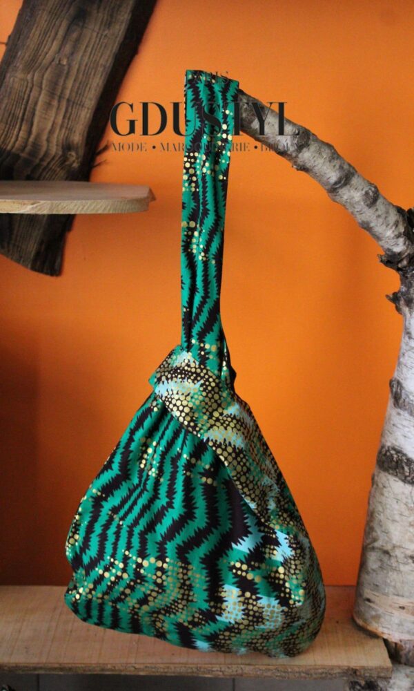 Sac Bourse en wax "Dakar"M