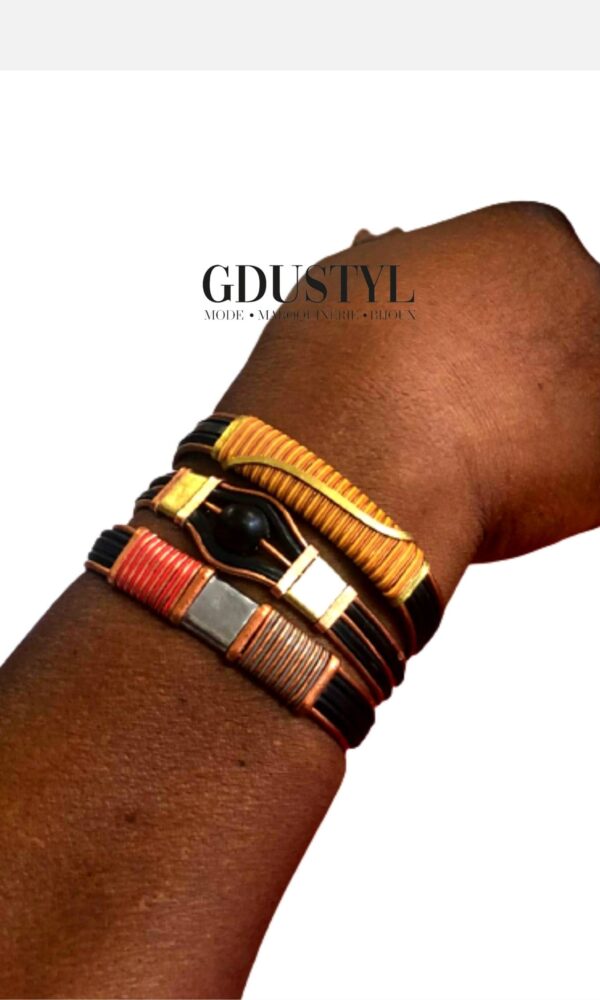Bracelet d'identité "Toumany" rouge