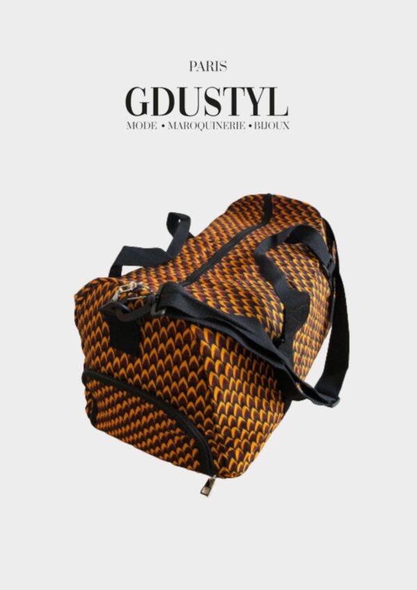 Sac de sport en wax "Pouye" – Image 2