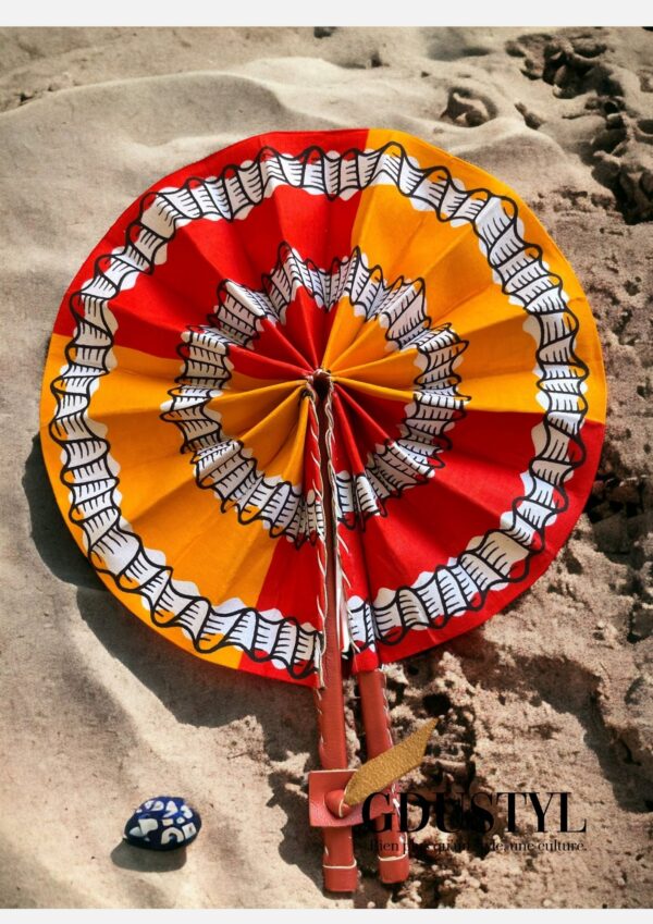 Eventail en wax "Ile de Mar LODJ" – Image 3