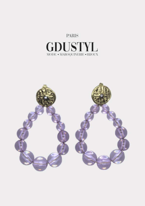 Boucles d'oreilles acier "Accra"
