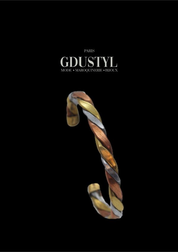 Bracelet d'identité en bronze "Lili"