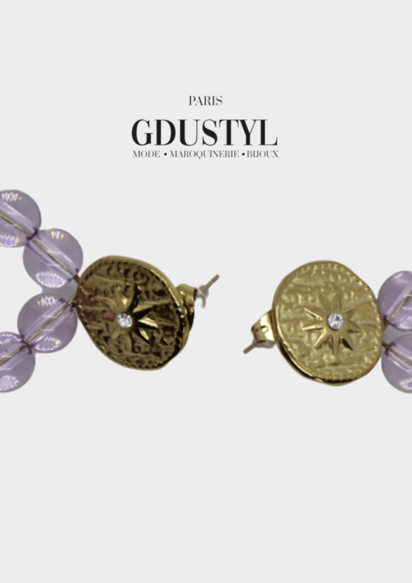 Boucles d'oreilles acier "Accra" – Image 2