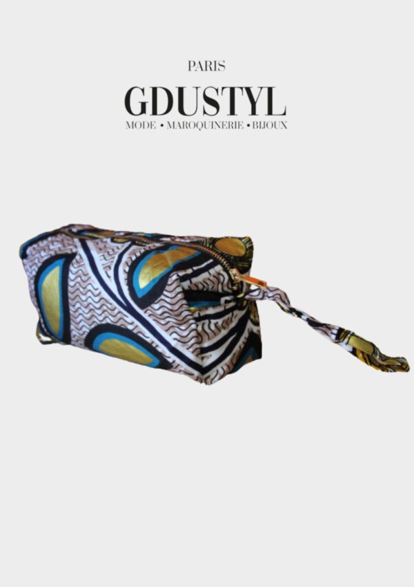 Trousse en wax "Léopold Sédar Senghor" – Image 2