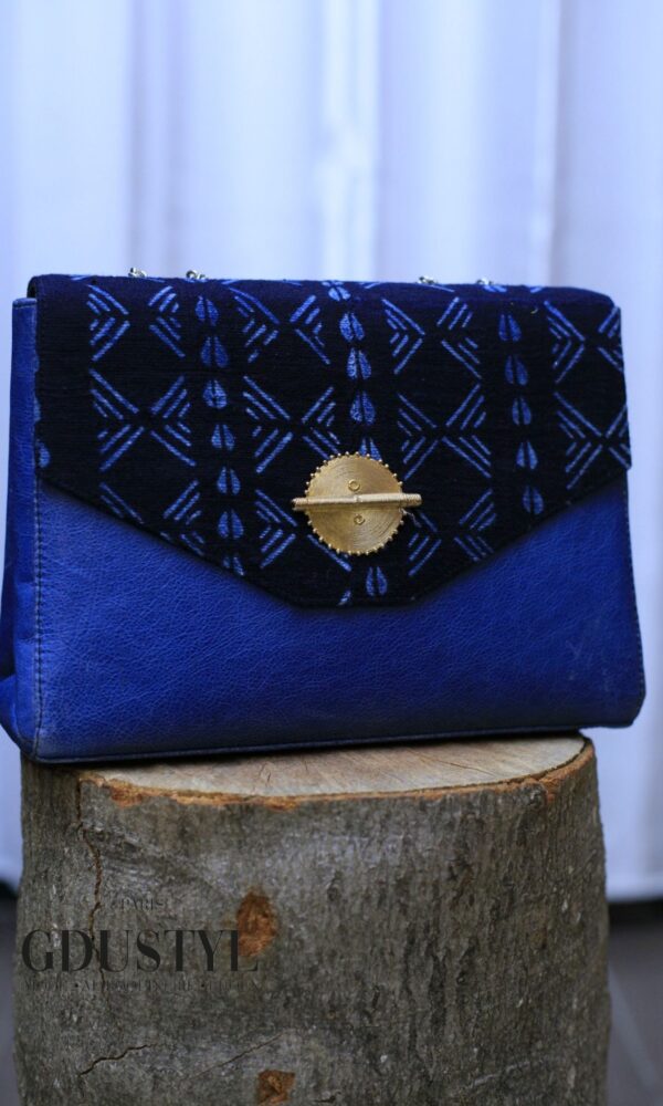 Pochette cuir-pagne "Yolene" – Image 2
