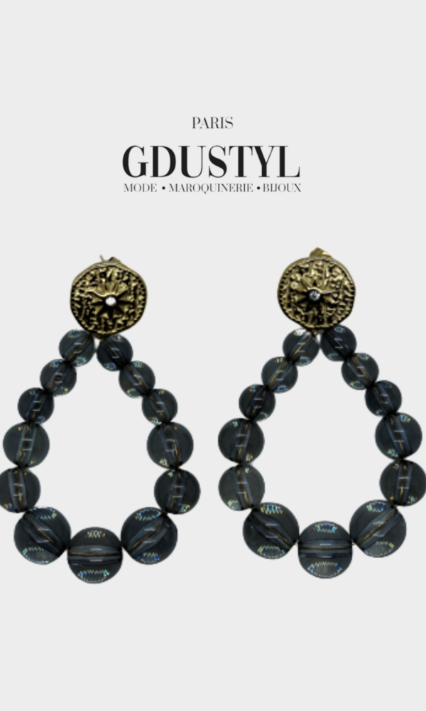 Boucles d'oreilles acier "Mogadiscio"