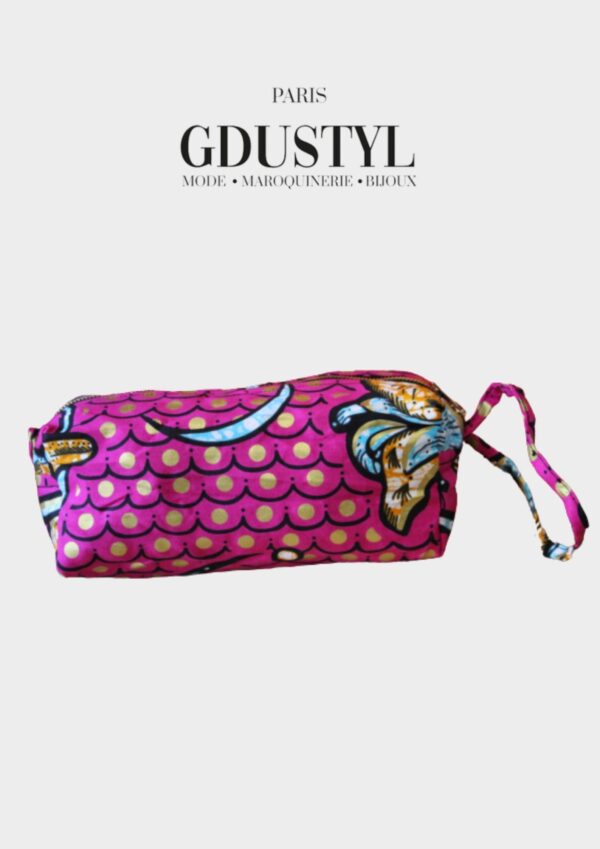 Trousse en wax "Alioune Diop"
