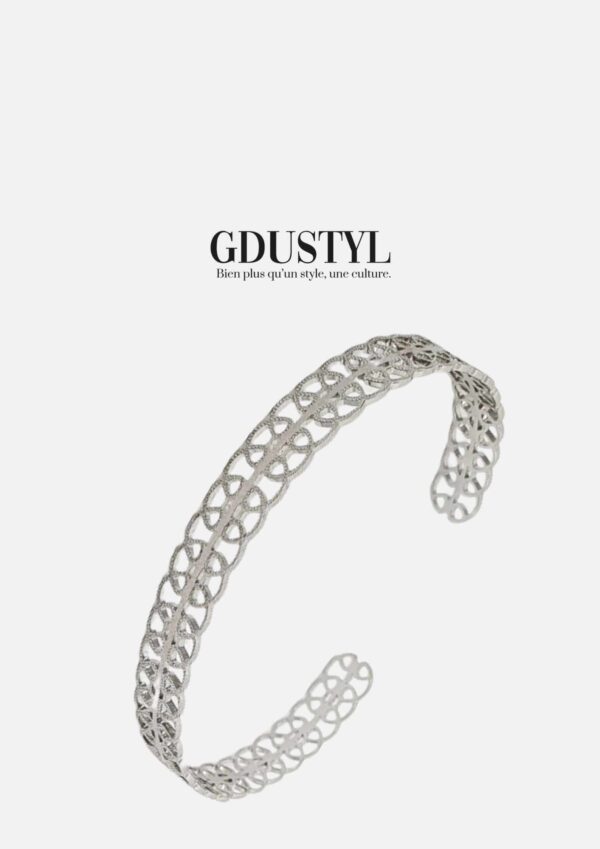 Bracelet en acier "Oumou Sy"