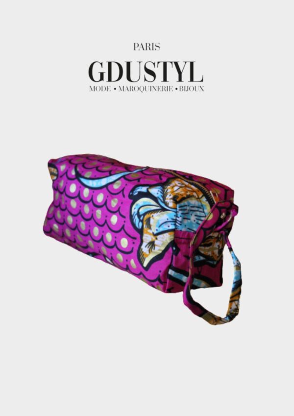 Trousse en wax "Alioune Diop" – Image 2