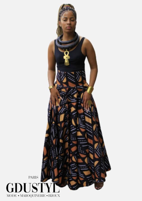 Jupe Wax longue "Aline Sitoé Diatta" – Image 2