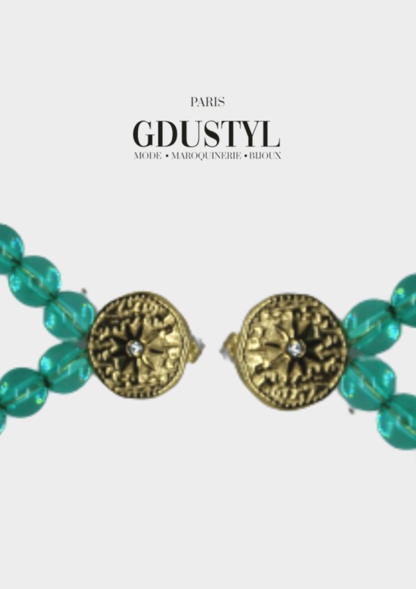 Boucles d'oreilles acier "Kampala" – Image 2