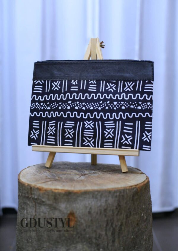 Pochette cuir-wax "Yadwiga" – Image 2