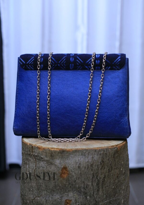 Pochette cuir-pagne "Yolene" – Image 4