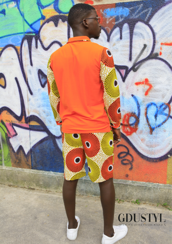 Ensemble été "Ouz" ( Polo-bermuda en Wax ) – Image 5