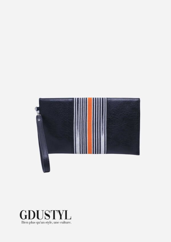 Pochette cuir-pagne "Yolanda" – Image 2