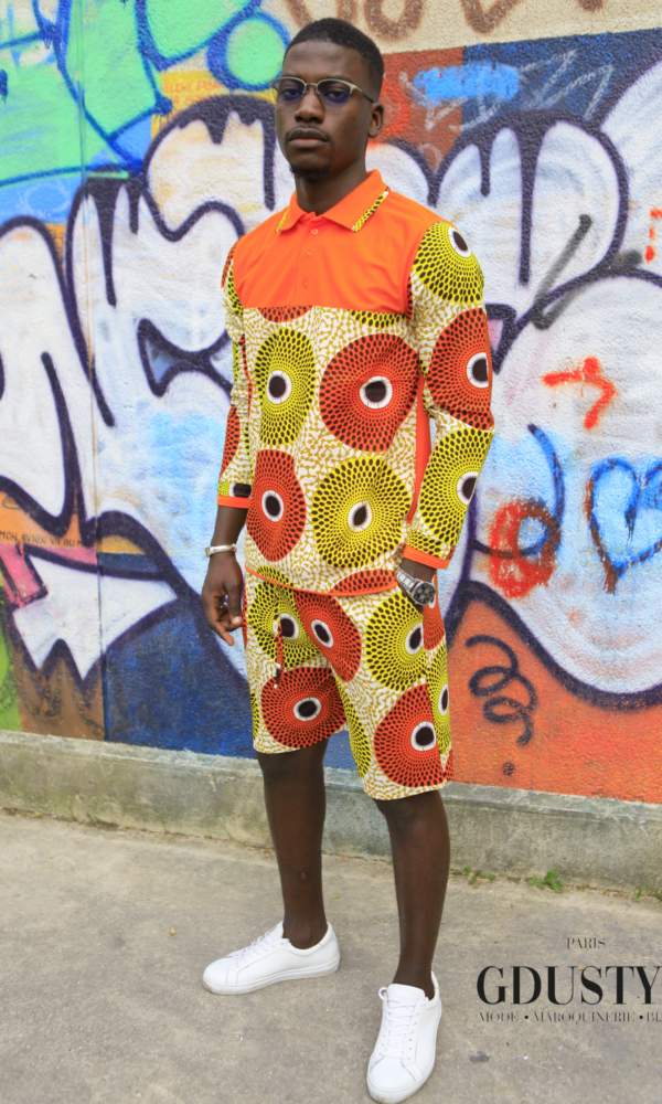 Ensemble été "Ouz" ( Polo-bermuda en Wax ) – Image 3