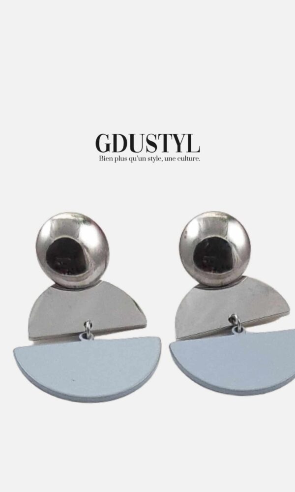 Boucles d'oreilles acier "Aïda Mbodj"