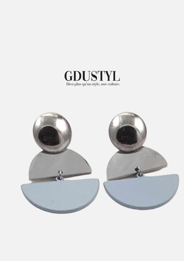 Boucles d'oreilles acier "Aïda Mbodj"