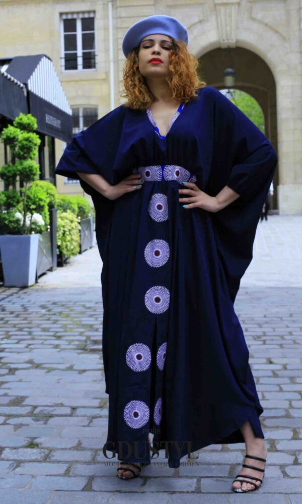 Abaya "Caroline Faye" Bleu – Image 4