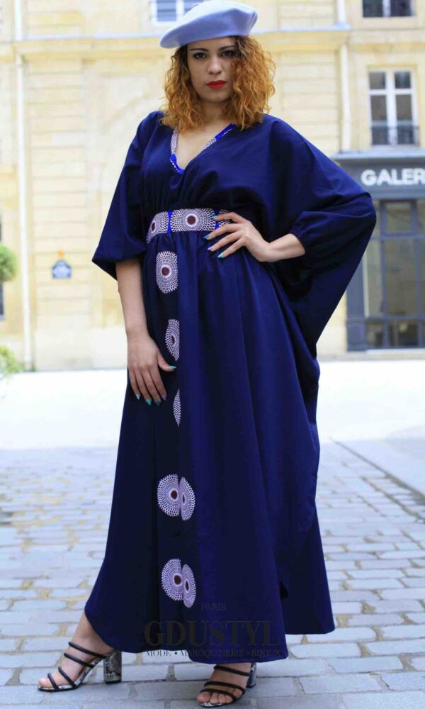 Abaya "Caroline Faye" Bleu – Image 2