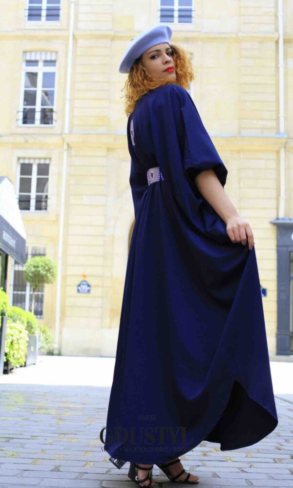 Abaya "Caroline Faye" Bleu – Image 5