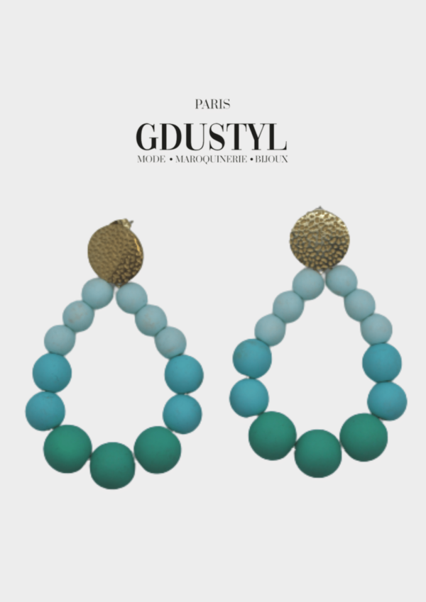 Boucles d'oreilles acier "Yaoundé"