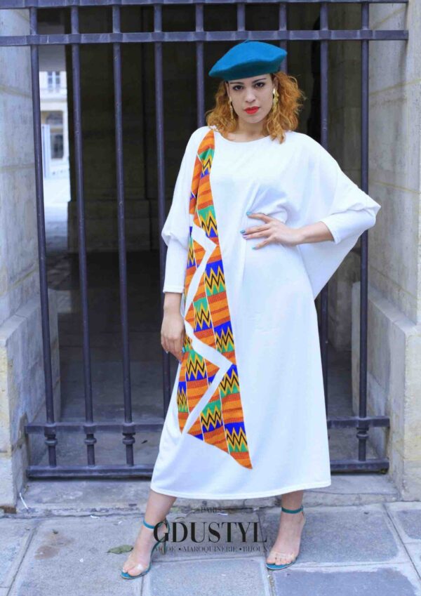 Abaya “Mame Madior Boye” Blanc – Image 3