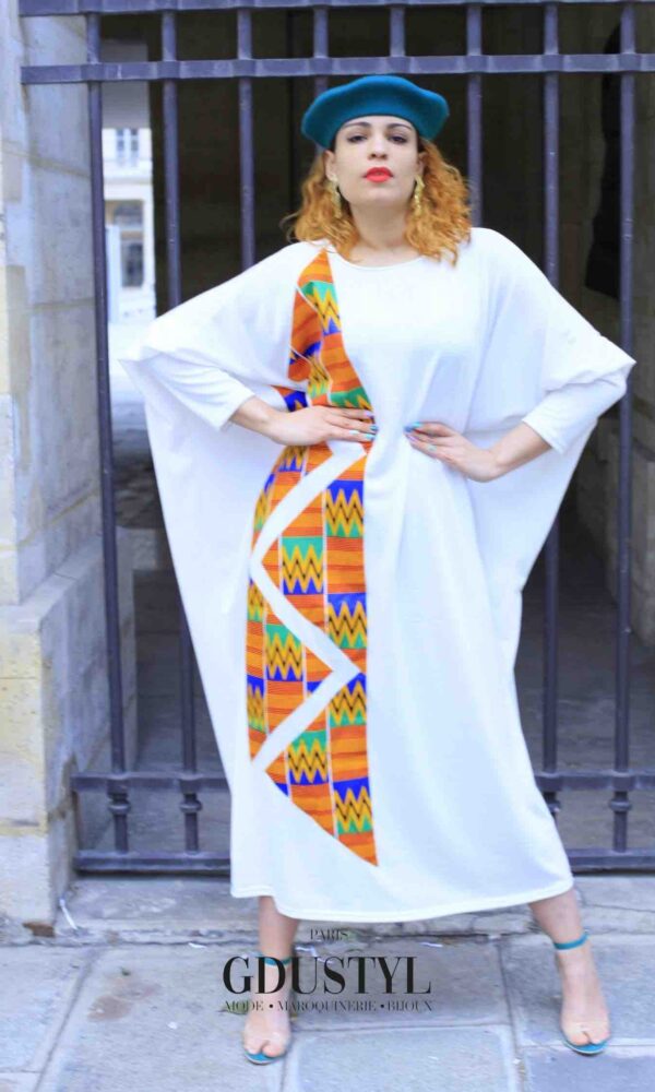 Abaya “Mame Madior Boye” Blanc – Image 2