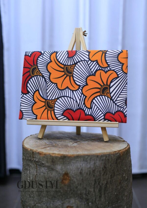 Pochette cuir-wax "Yamouna" – Image 3