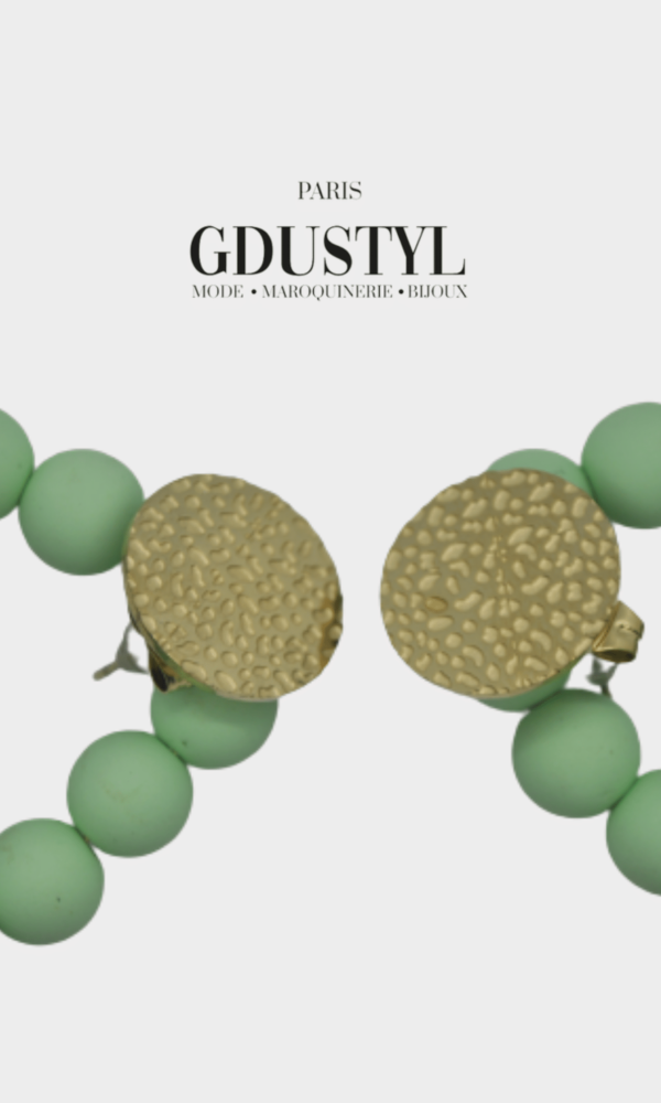 Boucles d'oreilles acier "Abuja" – Image 2