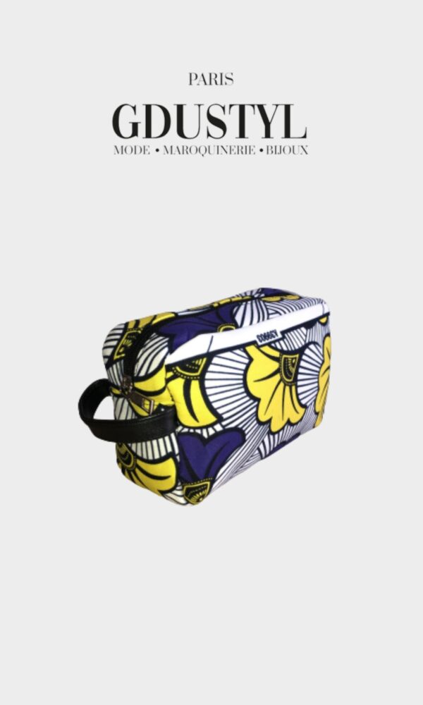 Trousse de toilette en wax "Karim"