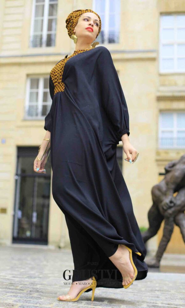 Abaya “Maïmouna Kane” Noir – Image 2