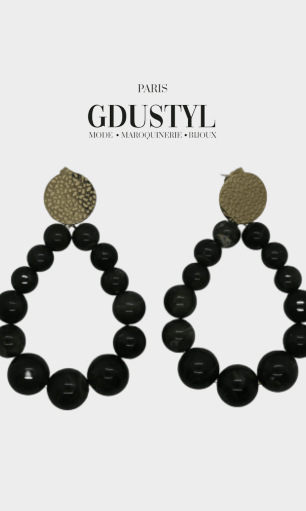 Boucles d'oreilles acier "Mombasa"